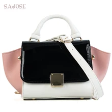 Дизайнер Сумки Высокое качество модные женские туфли кожа сумка женская Винтаж известный бренд Сумочка Женские сумки Трапеция сумка