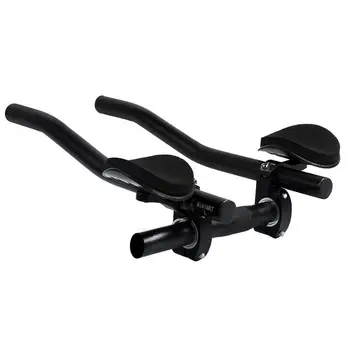 

1PC Bicycle TT Handlebar Aero Bars Aluminum Alloy Bicycle Hand Restwith Soft Sponge Pad for Mountain Road Bike