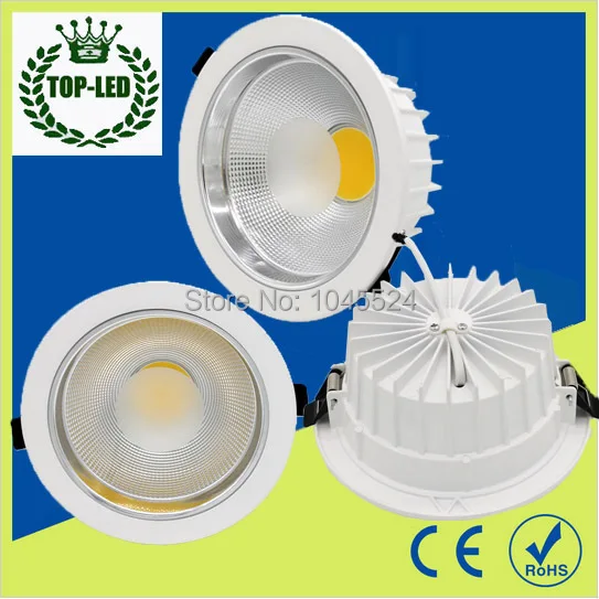 

5W 10W 15W 20W 30W 40W LED COB Downlight Dimmable Warm/Cold White Recessed Spot LED Ceiling Lamp For Home illumination Decorate