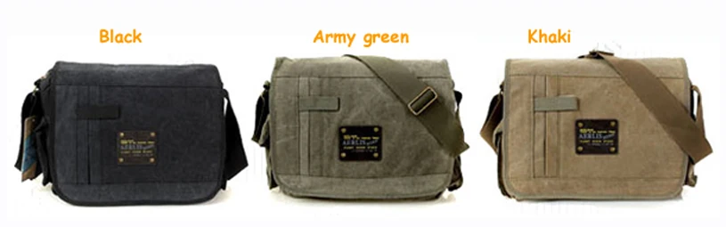  Military Messenger Bags Men's Travel Canvas Shoulder Bag Crossbody Top-handle Bags Famo us Brands D