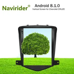 Вертикальный Экран android 8.1.0 gps-навигация для Chevrolet CRUZE Navirider Автомобильный мультимедийный двойной стерео зоны Радио BT4.0 головное устройство