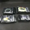 100pcs Thick One Side Clear Plastic Jewelry Zip Lock Bag Black PVC Anti-oxidation Plastic Rings Beads Pearl Storage Pouches 5