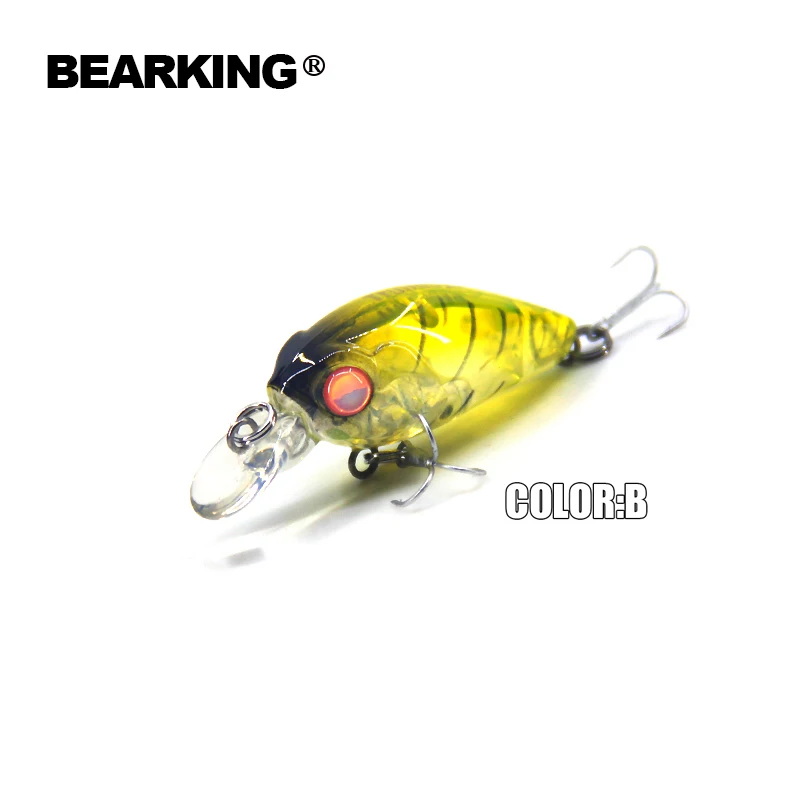 Beaeking 5pcs/lot  fishing lures, assorted colors,  crank  35mm&3.5g   dive 1m professional hot models free shipping