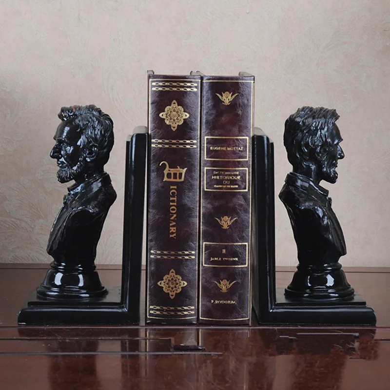 

POTUS Bookends Head Portraits Bust United States of America Statesman Statue Desktop Decoration Office Resin Craftwork L2345