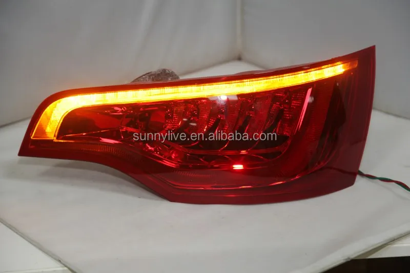 Для Audi Q7 светодиодный задний светильник задний фонарь 2010- год красный черный OEM