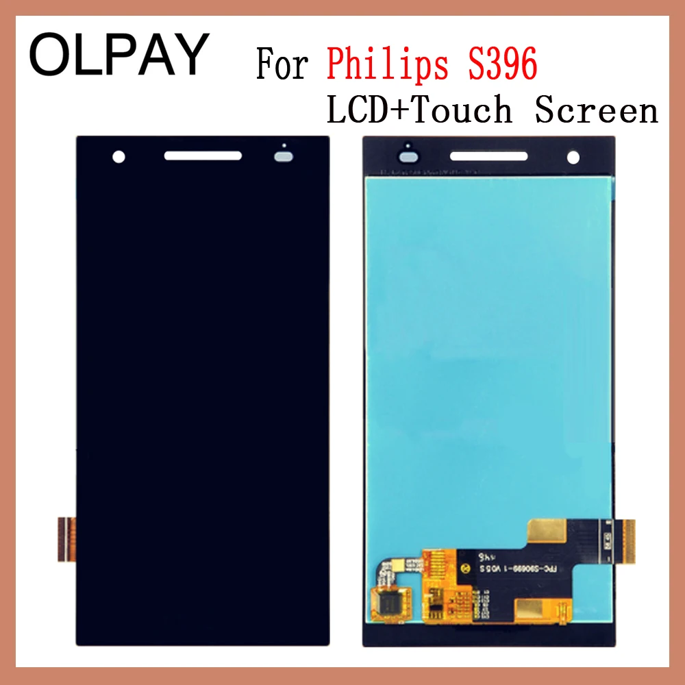 OLPAY 5,0 дюймов для Philips Xenium S396 Сенсорная панель передняя внешняя стеклянная линза сенсорный экран без ЖК-дигитайзера
