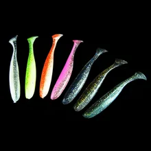 WALK FISH 6PCS/Lot 7cm/9cm Wobblers Fishing Lures Easy Shiner Swimbait Silicone Soft Bait Double Color Carp Artificial Soft Lure