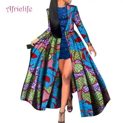 Горячая Тип Африканский Базен тканевые платья для женщин короткая юбка и длинное пальто Vestidos традиционная африканская одежда для