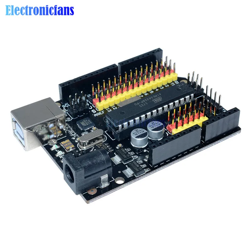 Многофункциональная макетная плата микроконтроллера для Arduino UNO R3 PLUS щит I/O Atmega328P