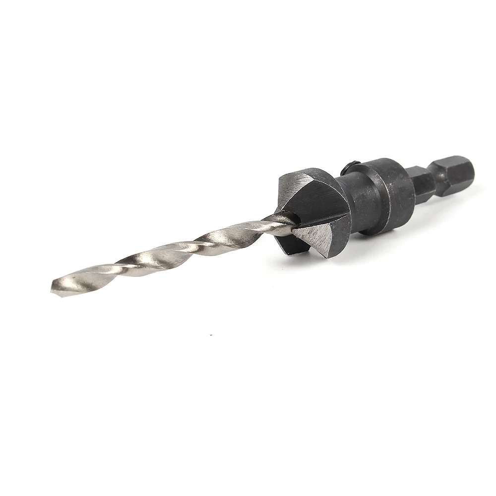 4pcs HSS Hex Shank Screw Countersink Drill Bit Set Carpentry Woodworking  Tool Cone Bit Set Wood Countersinks Screw