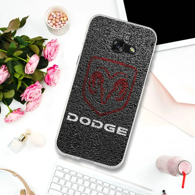 Dodge Challenger STR Ram Demon Logo мягкие чехлы для мобильных телефонов samsung Galaxy J3 J4 J5 J6 J7 J8 A3 A5 A7 сумки - Цвет: Picture 12