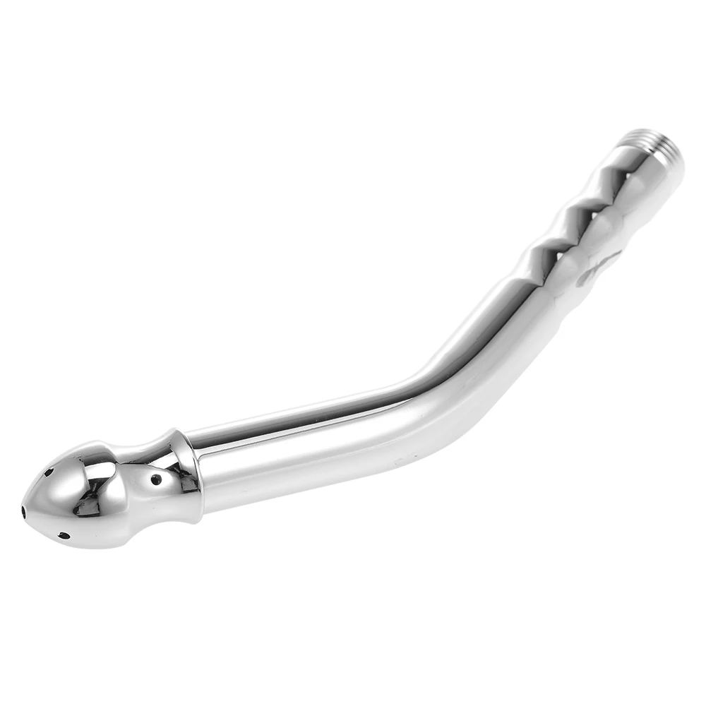 7 Holes Enema Douche Nozzle Anal Plug Cleaning Shower Stainless Steel Tip Wash Vagina Cleaner Enemator System 3 Style Heads