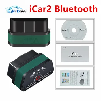 

Best Quality ELM327 Car Scanner Vgate iCar2 Bluetooth I Car2 ELM 327 Support All OBDII Protocols Cars iCar2 Diagnostic Tool