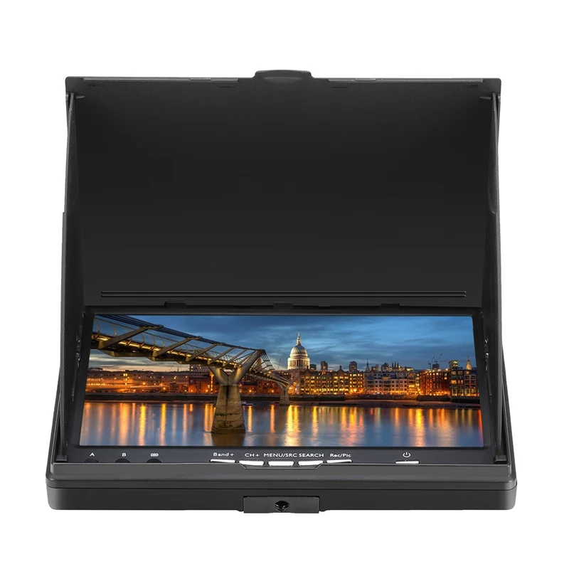 (В наличии) LCD5802D 5802 5 8G 40CH 7 дюймовый монитор FPV с встроенным аккумулятором DVR для