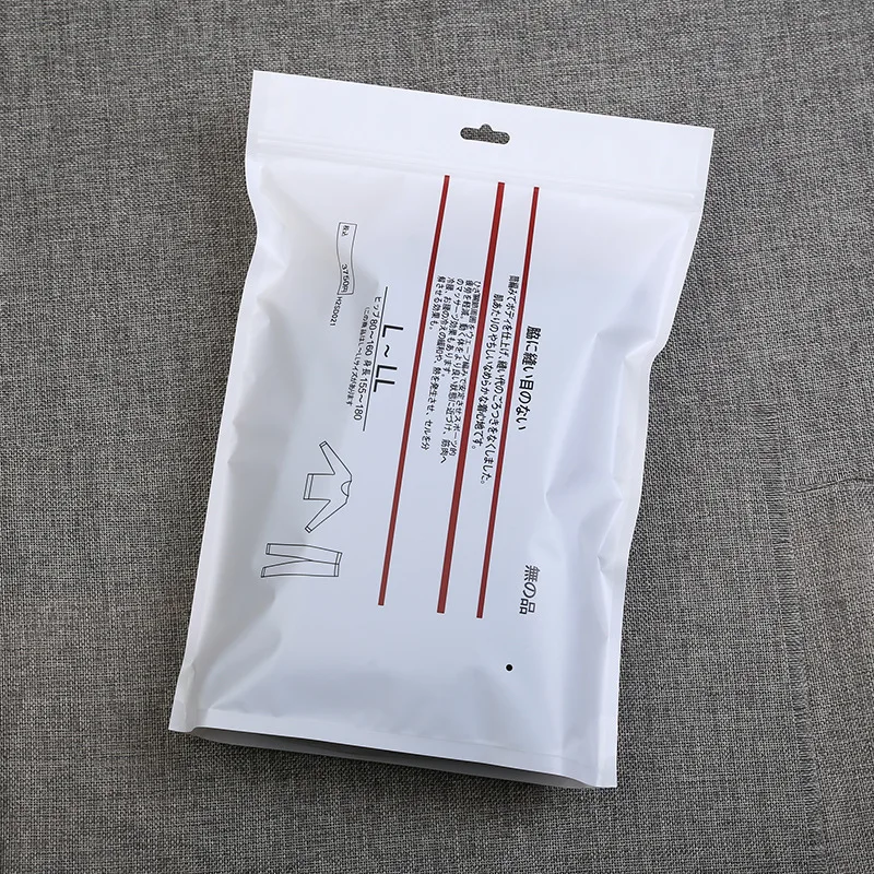 Печать Ziplock Окно Zipper Пластиковая упаковка Мешок Одежда Костяные трусики Цвет