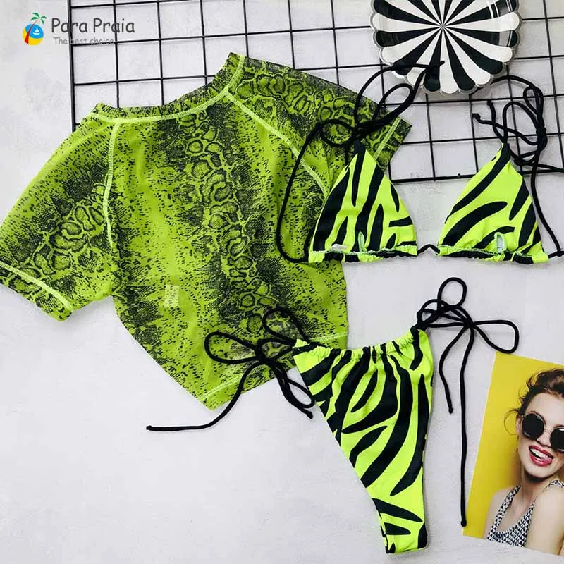 Комплект бикини из трех предметов, сексуальный пуш-ап бикини с футболкой, стринги, купальники, Бразильский купальный костюм, женская пляжная одежда, мини бикини, микро