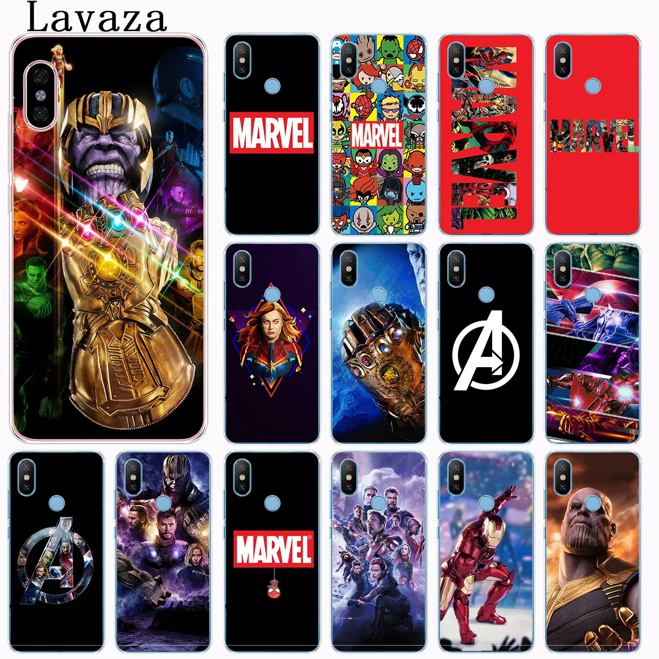 Lavaza المنتقمون Endgame أعجوبة شعار ثانوس حقيبة لهاتف xiaomi mi الأحمر mi الذهاب S2 6A 4A زائد ملاحظة 7 5 4 4X6 برو 5A رئيس غطاء