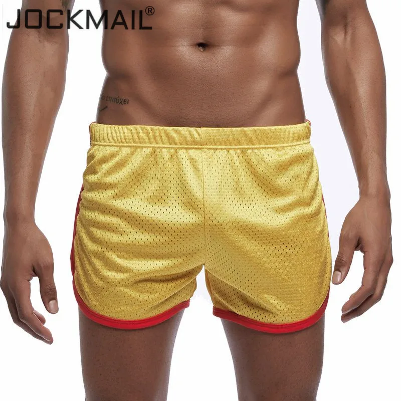 JOCKMAIL, модные классические мужские шорты с дышащей сеткой, быстросохнущие, розничная, мужские шорты с эластичной талией, мужские шорты для фитнеса и тренировок