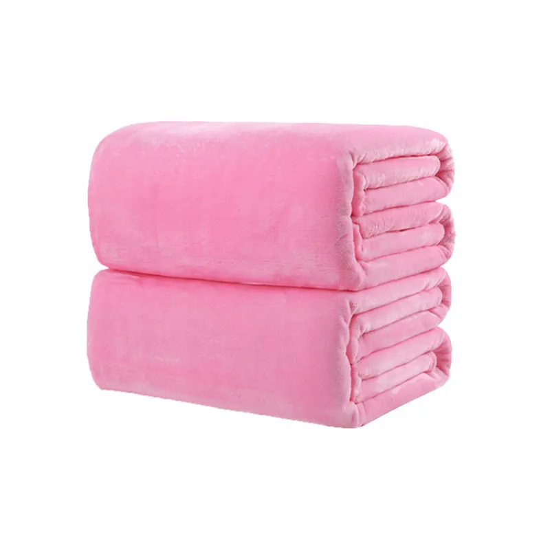 Домашний текстильное одеяло сплошной цвет супер теплые мягкие фланелевые одеяла на диван/кровать/путешествия пледы покрывала простыни 8 Размер T0.2