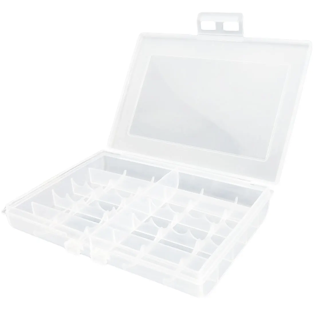 

Centechia Transparent Hard Plastic Case LEISE Batteries Storage Case Holder Storage Battery Box For 10 x AA or 14 x AAA Battery
