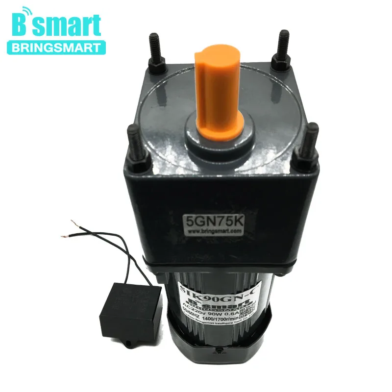 5IK90GN-C AC Fixed Speed 90W Single-Phase Motor AC 220V Constant Speed Motor Slow Reversible With Capacitance