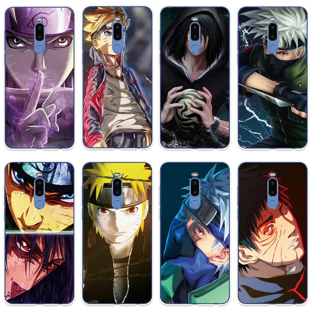 

Phone Case For Meizu 15 Lite 16 16th Plus 16X 16S X8 Cover Uzumaki Naruto Patterned Silicone For Meizu Note 8 9 Pro 6 7 Case