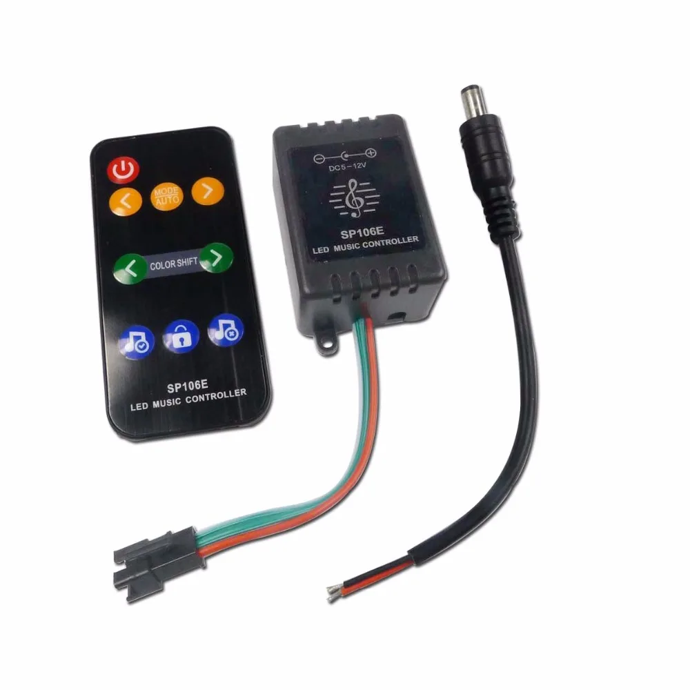 

SP106E 9keys LED Music Controller DC5V-12V WS2811 WS2812B 6803