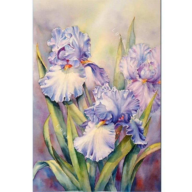 

Flowers diy diamond painting kit square drill diamond rhinestone pasted painting unfinished room decoration diamond embroidery
