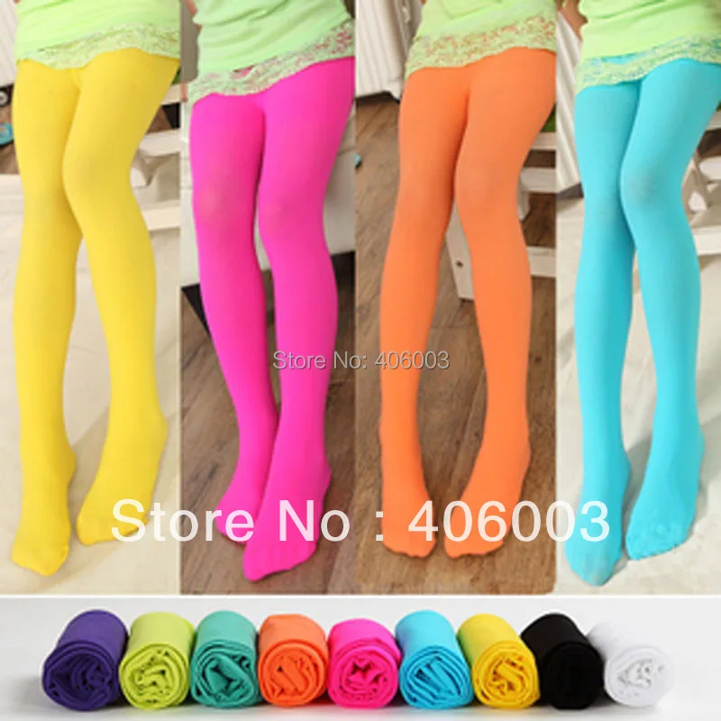 

candy color elastic girls leggings kids girl legging warmers children dance costume free shipping 2013