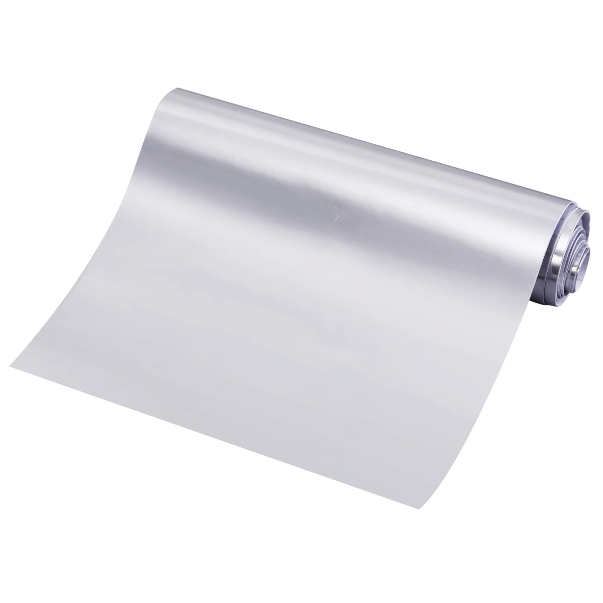 

12 x 60 Inch Car Satin Matte Chrome Plating Vinyl Film Wrap Sticker Sheet Air Release Adhesive (Silver)