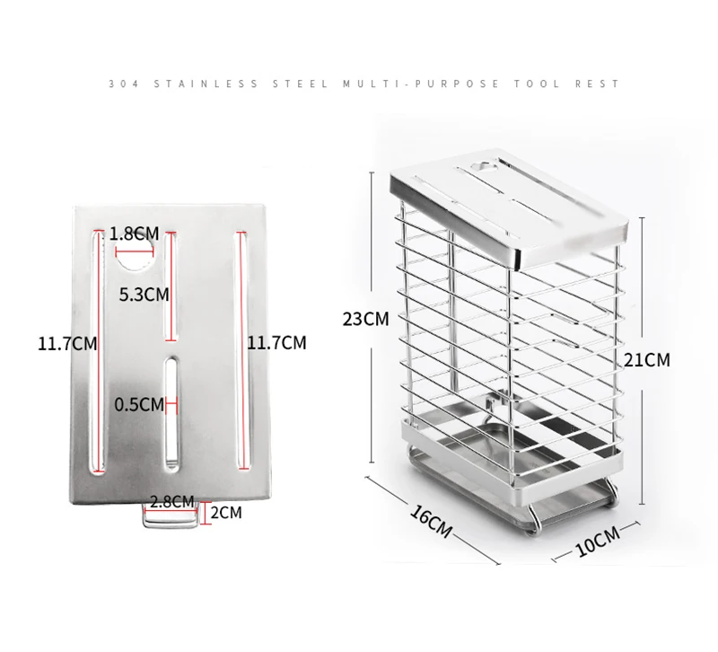 Подставка для хранения кухонных ножей 304 из нержавеющей стали, металлическая полоса, держатель для ножей, настенная стойка, ножницы, органайзер для вилок, инструменты