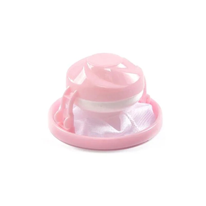 Прачечная мыть мяч Очиститель одежды круглой формы дома Прачечная Мяч Сетки грязи фильтрующий инструмент плавающий стиль для стиральной машины 1 шт - Цвет: Pink Laundry Ball