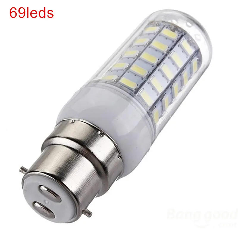 10 шт. высокую яркость 5730 SMD B22 Светодиодная лампа AC220V 24 36 48 56 69leds лампы заменить 9 Вт/12 Вт/15 Вт/18 Вт/20 Вт Кандель