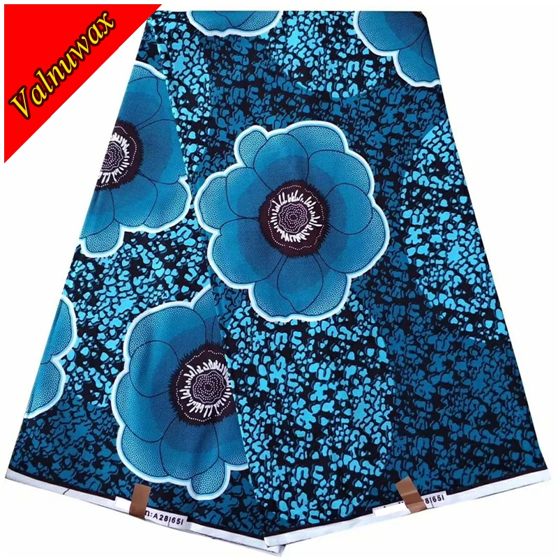 

Veritable block prints real wax hollandais fabric original dutch wax african high quality ankara wax /lot fashion dress- KW-s