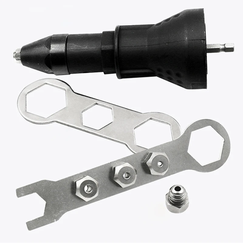 

Electric Rivet Nut Gun Riveting Tools Cordless Riveting Drill Adapter Insert Nut Tools Rivets Drill Adapter Drill Power Tools