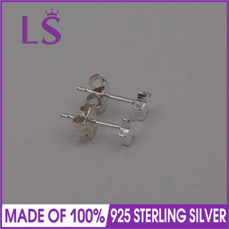 

LS Jewelry High Quality 100% 925 Sterling Silver Stud Earrings For Women pendientes aro largos mujer moda 2019
