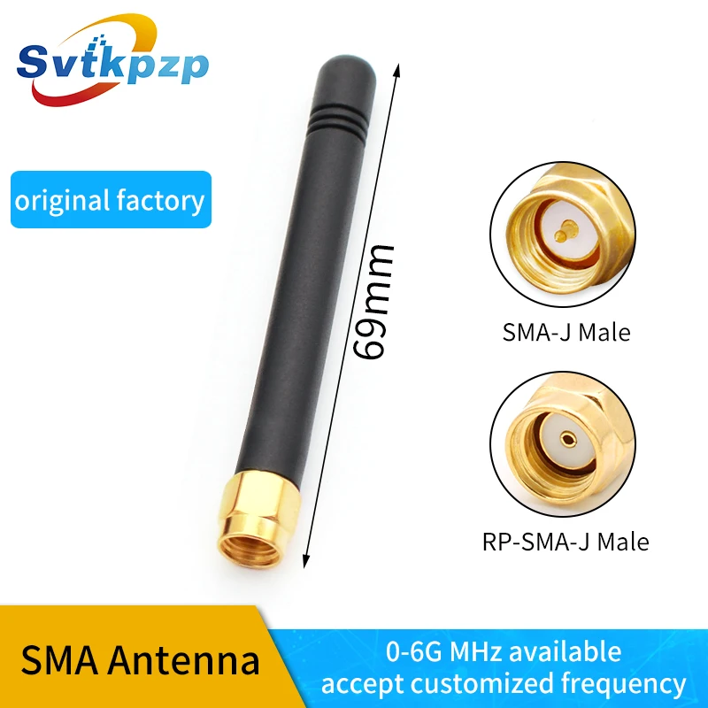 

2PCS 370mhz/170mhz/315mhz 433mhz Antenna RP SMA-j Male Connector 2.4ghz WIFI Antennas Signal Booster Universal antena