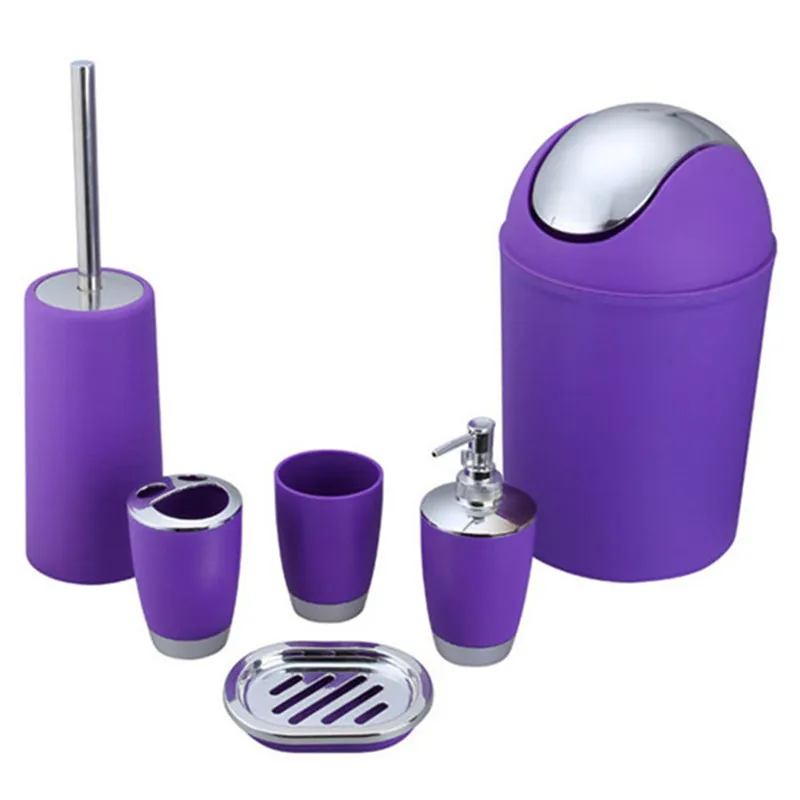 Blue Bathroom Accessories Set 6 Pieces Plastic Gift Set Toothbrush Holder Toothbrush Cup Soap Dispenser Hand Sanitizer Bottles Blue Bathroom Accessories Set 6 Pieces Plastic Gift Set Toothbrush Holder Toothbrush Cup Soap Dispenser Hand Sanitizer Bottles