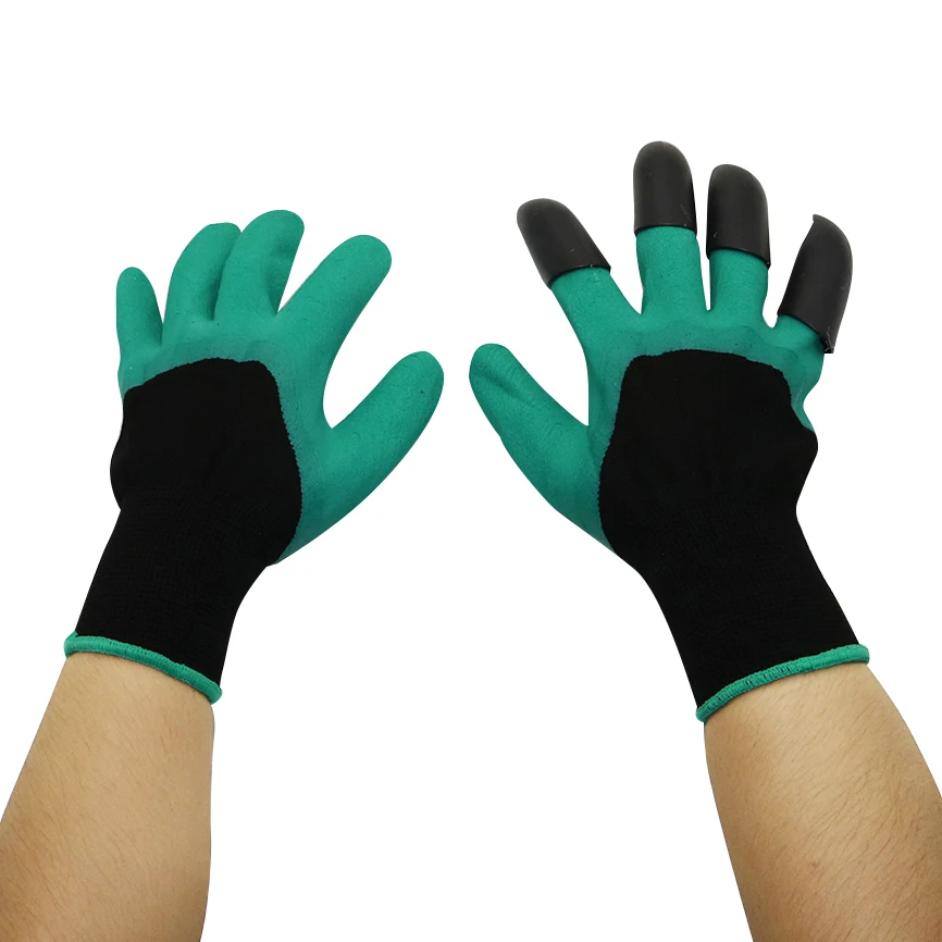 Garden Genie Gloves with Plastic Claws for Digging Planting Gardening Work Glove Household Greenhouse tools Garden Genie Gloves with Plastic Claws for Digging Planting Gardening Work Glove Household Greenhouse tools