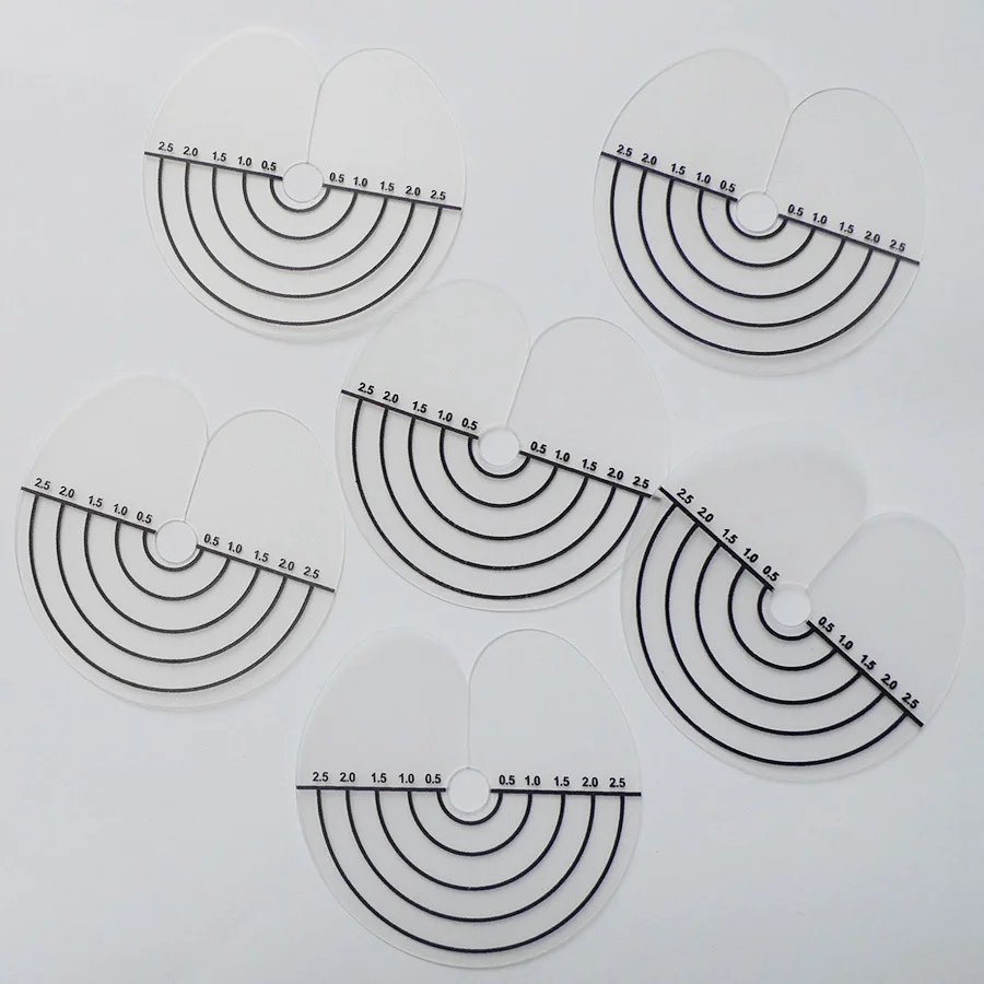 100pieces Hair Connector sheet For Human hair extension/Hair Extension Tools transparent Heat Protector Shields with Scale Mark