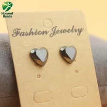 Милый любовь сердце форма сильный Магнитный гематит серьги-гвоздики выгодно для здоровья похудение(1 пара/лот) HE1002