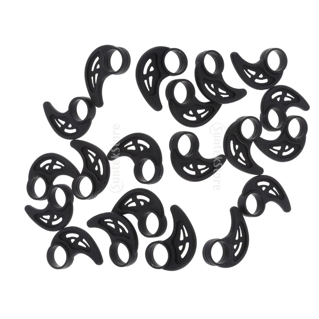 10 Sets Replacement Ear Hooks for Sport Bluetooth Headphones Universal Earring Hooks Clip Loop for Wireless Earbuds (Black)