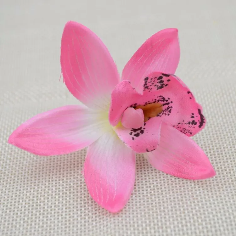 10 шт. дешевые шелковые цветы Цимбидиум искусственный цветок Свадебные цветы Бабочка Орхидея, искусственные цветы