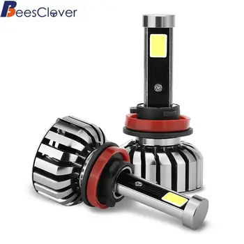 

BEESCLOVER high quality new N7 LED H3 6000K Car Headlights Cool White Lights Replacement Bulb for Camper SUV MPV Car z30