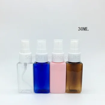 

Free shipping 30ML squar pump perfume bottle plastic spray packaging fine