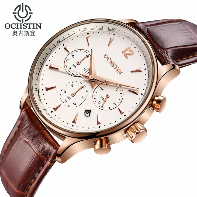 Prix pour 2016 OCHSTIN de Mode Hommes Montres Top Marque De Luxe Chronographe En Cuir Sport Montres Hommes Horloge À Quartz Montre-Bracelet Mâle Prix pour 2016 OCHSTIN de Mode Hommes Montres Top Marque De Luxe Chronographe En Cuir Sport Montres Hommes Horloge À Quartz Montre-Bracelet Mâle