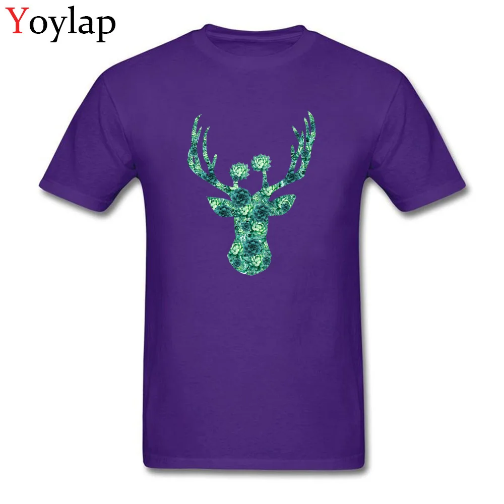 Cactus Flowers Deer Head_purple