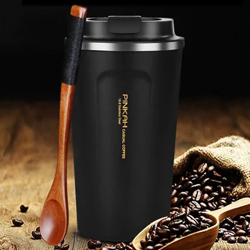 

Hot Sale 380 & 500ml 304 Stainless Steel Thermo Cup Travel Coffee Mug With Lid Car Water Bottle Vacuum Flasks Thermocup For Gift