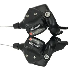 Microshift câmbio de 9 velocidades, viagem mtb, gatilho de câmbio 1-9 direito & 1-3, bicicleta lateral esquerda, dip conjunto desviador adequado para shimano