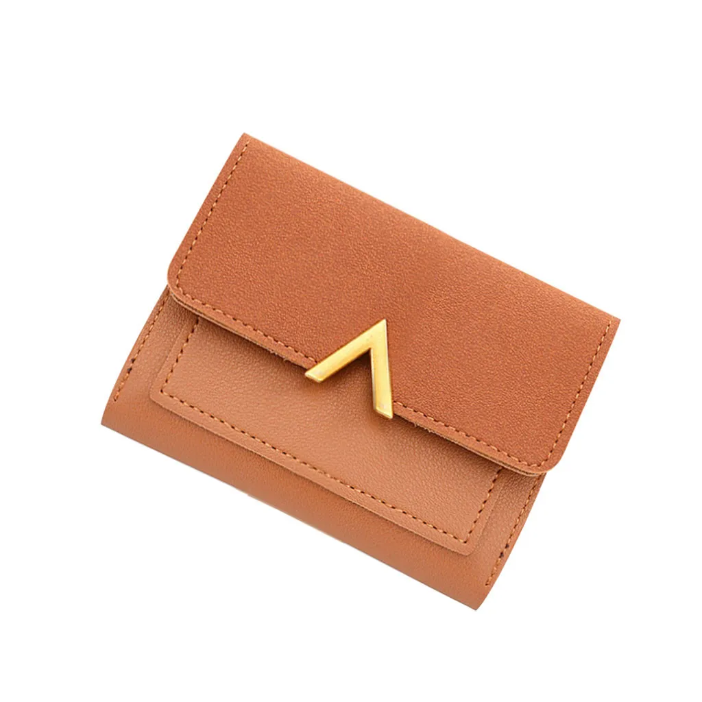 Модные мини женские кошельки короткие женские портмоне кредитный держатель для карт для - Цвет: BW
